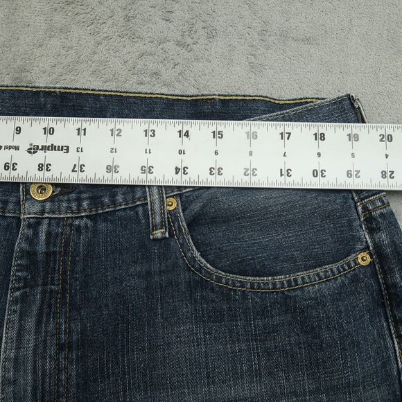 Levi's 569 Jeans Mens Fits 38x29 (Size 38x30) Blue Loose Baggy Straight Denim - Picture 4 of 16